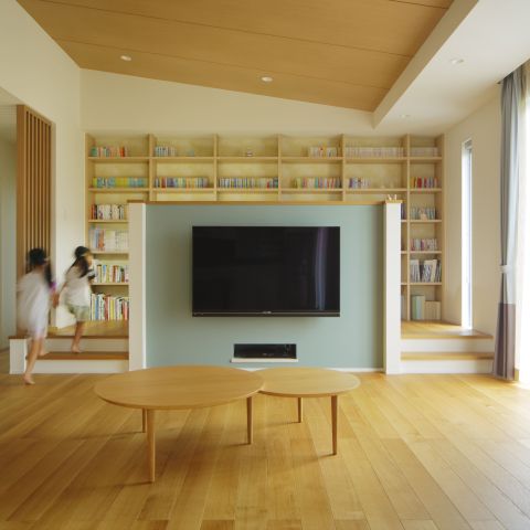 本好き家族の図書館のようなお家